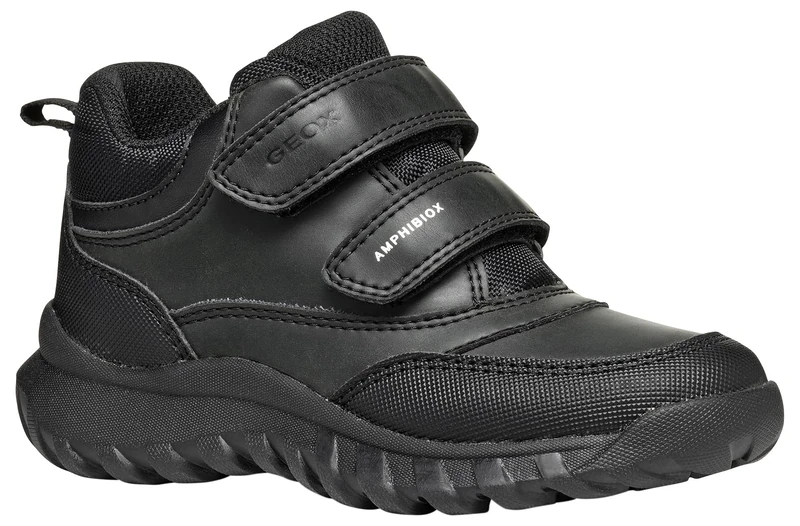 Geox J SIMBYOS BOY B ABX Sneaker, 10 UK Child Black