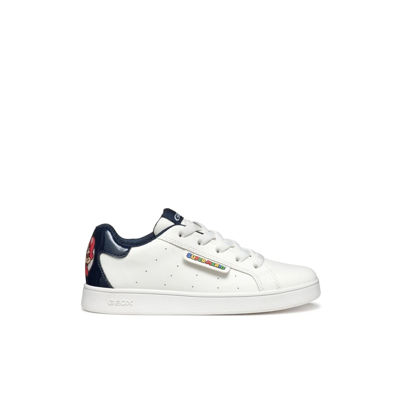 Geox J ECLYPER BOY A Sneaker, White, 1 UK