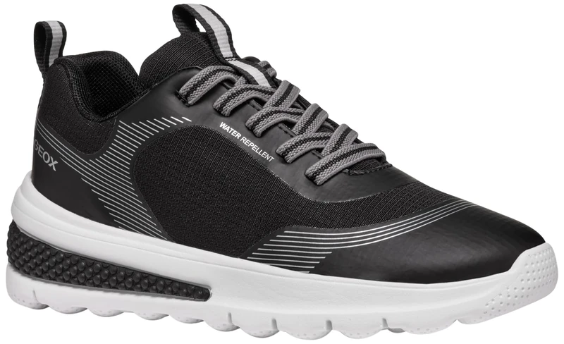 Geox J ACTIVART BOY ABX A, Sneaker, Black