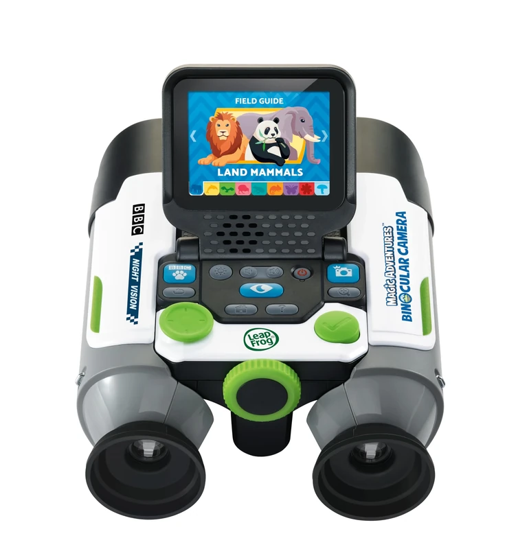 LeapFrog Magic Adventures Binocular Camera, Real Interactive Binoculars with Night Vision & Camera with 10X Optical Zoom, Educational BBC Images, Videos & Facts, Toy for 5, 6+ Years, English Version