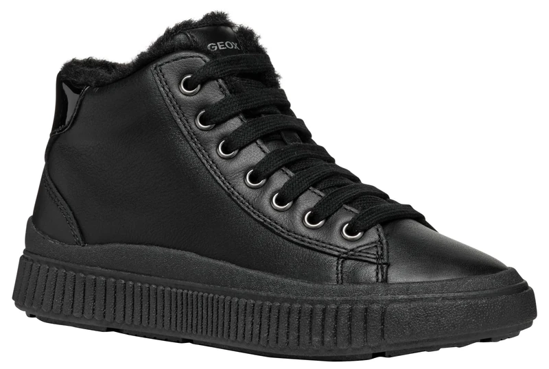 Geox J LAQUINNY Girl G, Sneaker, Black