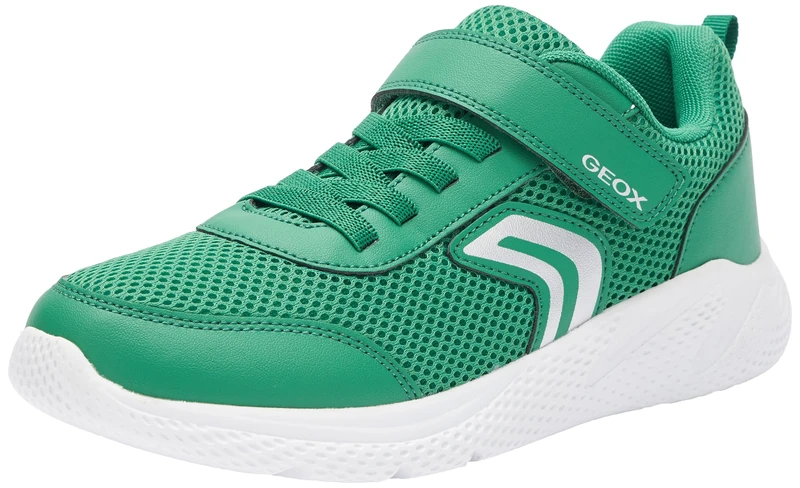 Geox J SPRINTYE BOY A Sneaker, 4.5 UK Green