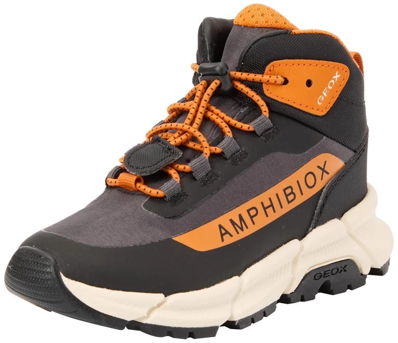 Geox J FLEXYPER Plus BOY, Sneaker, Black