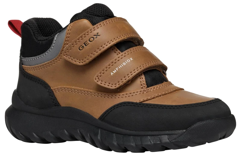 Geox J SIMBYOS BOY B ABX, Sneaker, Brown