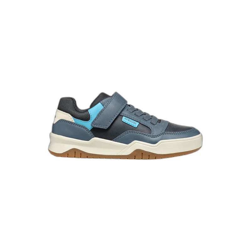 Geox J Perth BOY E Sneaker, Blue, 0 UK