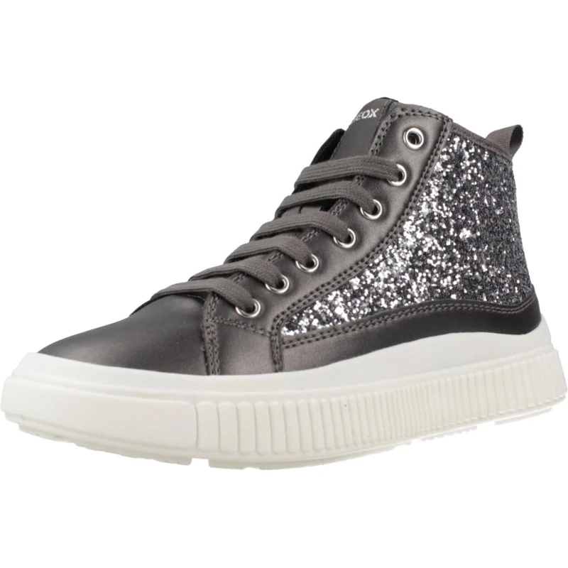 Geox J LAQUINNY Girl D, Sneaker, Gray
