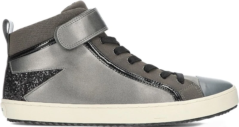 Geox Girl's J Kalispera Girl M Sneakers, Black I, 10 UK Child