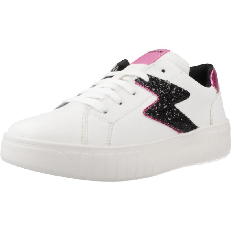 Geox J MIKIROSHI Girl A, Sneaker, White