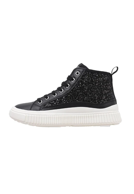 Geox J LAQUINNY Girl D, Sneaker, Black