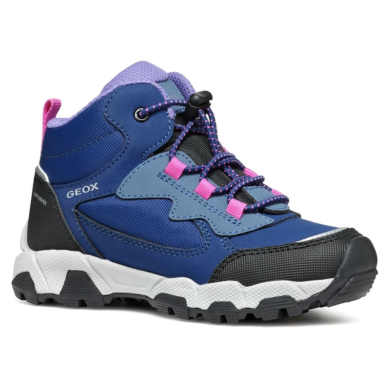 Geox Girls J Magnetar G. B ABX Sneaker, Blue, 2 UK