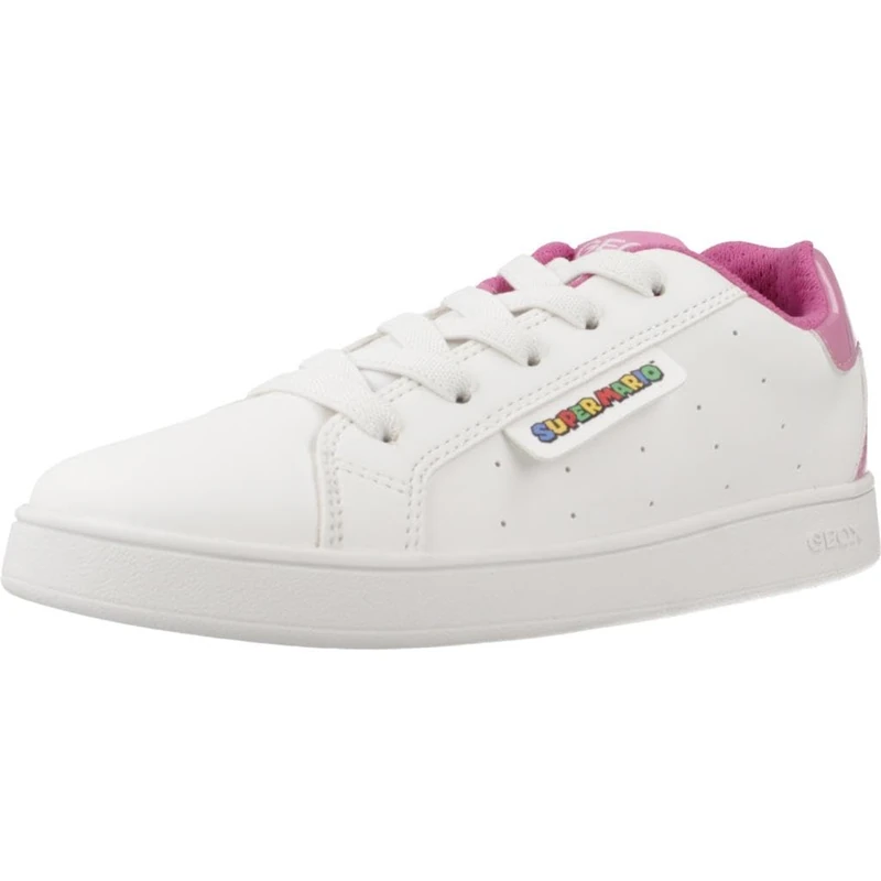 Geox J ECLYPER Girl A, Sneaker, White