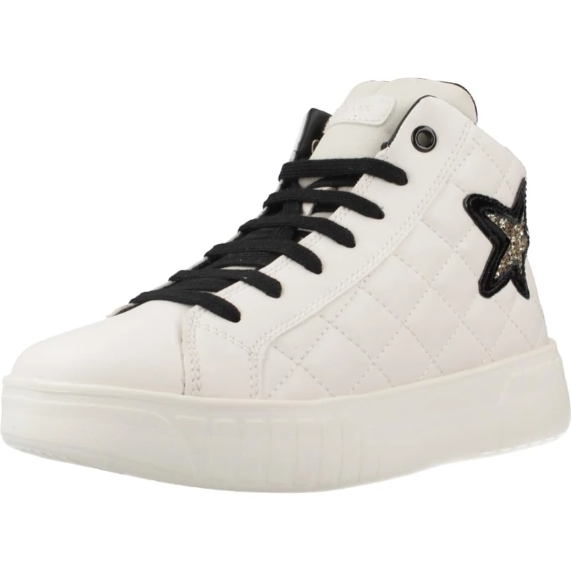 Geox J MIKIROSHI Girl A, Sneaker, White