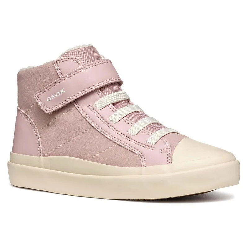 Geox J GISLI Girl I Sneaker, Rose, 1 UK