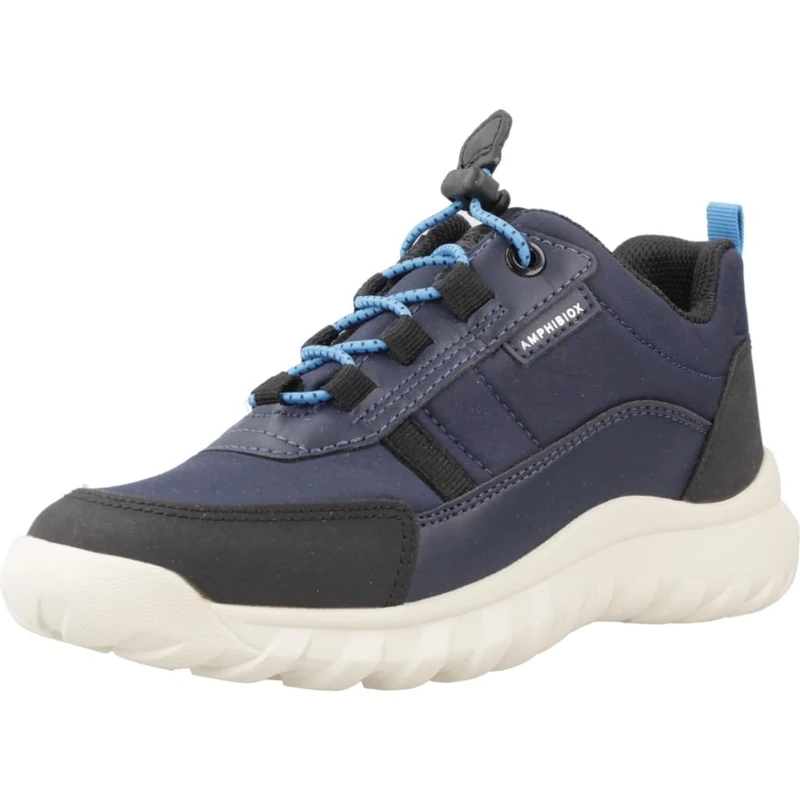 Geox J SIMBYOS BOY B ABX Sneaker, 0 UK Blue