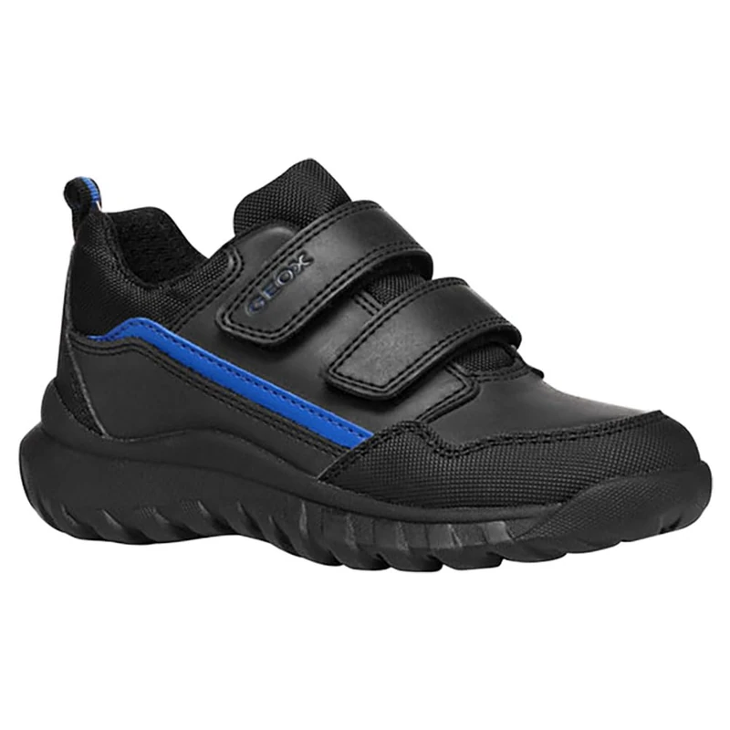 Geox J SIMBYOS BOY A Sneaker, Black, 13 Child UK