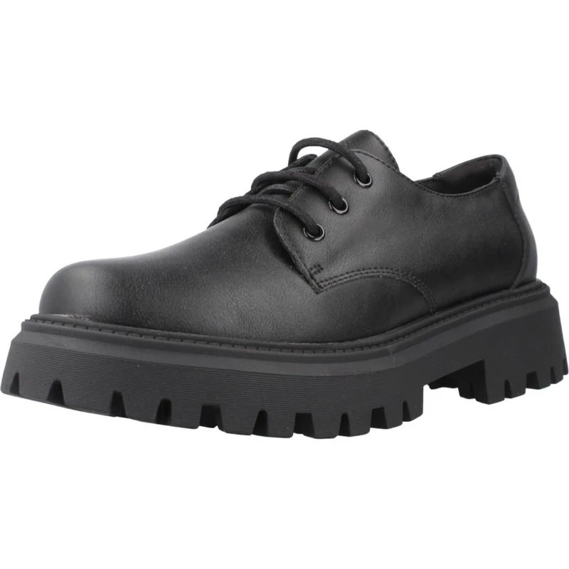 Geox J MAQUINNENS Girl G, Uniform Dress Shoe, Black