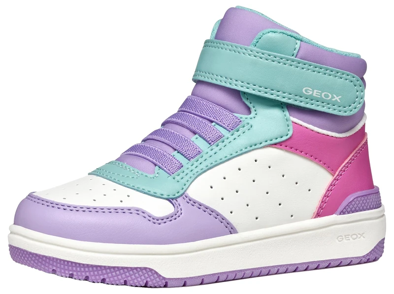 Geox Girl's J Washiba Girl a Sneaker, Multicolour B, 6 UK Child
