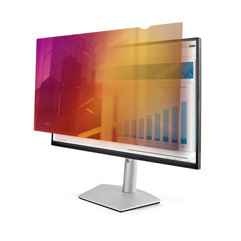 StarTech.com 27-inch 16:9 Gold Monitor Privacy Screen, Reversible Filter w/Enhanced Privacy, Security Shield, +/- 30 Deg.