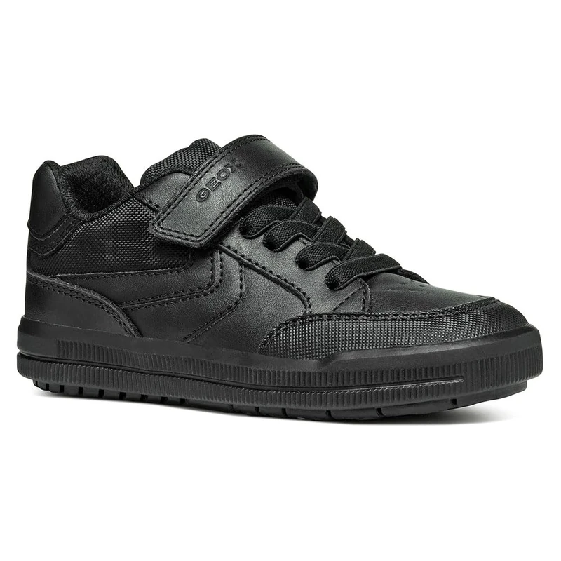 Geox J Arzach BOY C Sneaker, Black/White, 11 UK Child - Image 1
