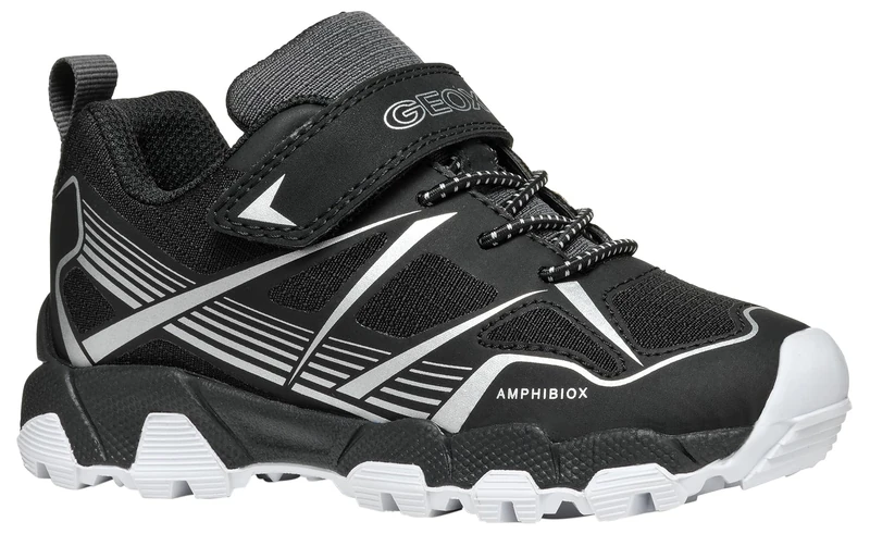 Geox J MAGNETAR BOY B ABX, Sneaker, Black