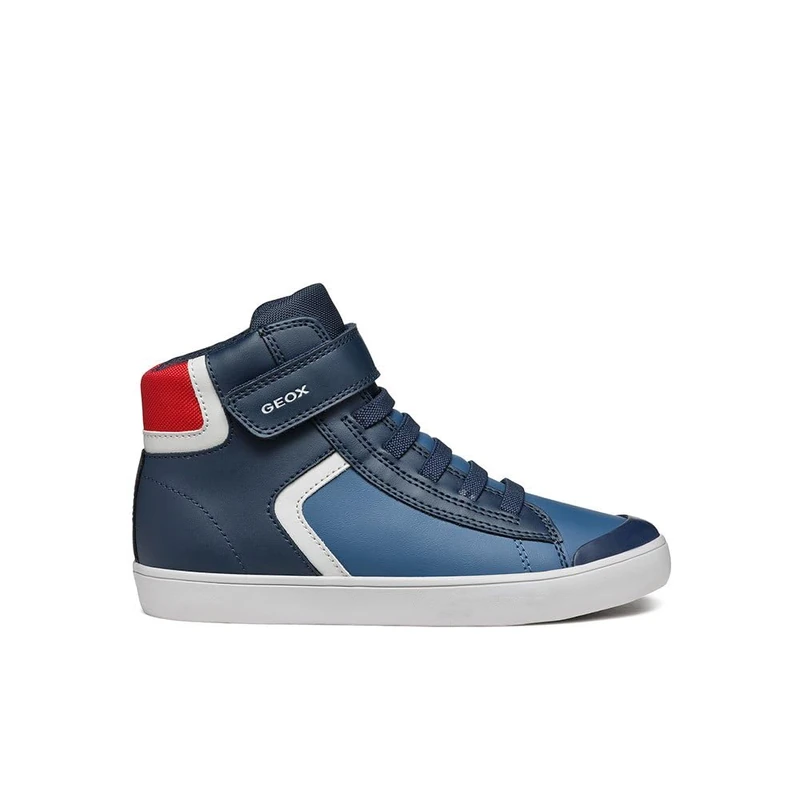 Geox Boys J Gisli Boy Sneaker, Navy Avio, 10 UK Child