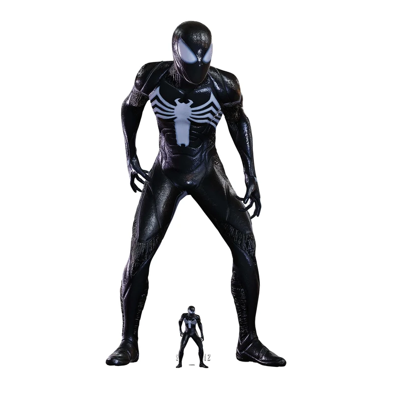 Star Cutouts SC4487 Symbiote Spider-Man Cardboard Cutout with Mini - Perfect for Marvel Fans, Parties, and Events