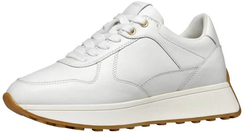 Geox Women's D Amabel A Trainers, White, 2.5 UK