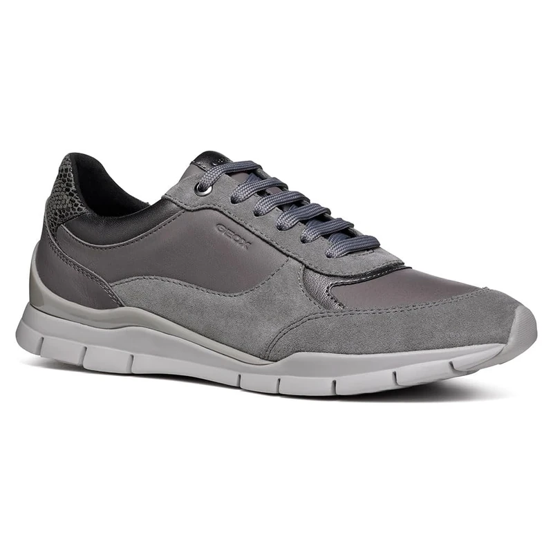 Geox Women's D Sukie ASneaker, Dark Grey, 2.5 UK