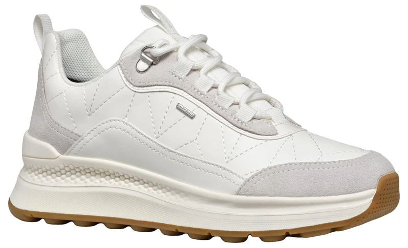 Geox Women's D Spherica Actif X2 Trainers, White, 3 UK