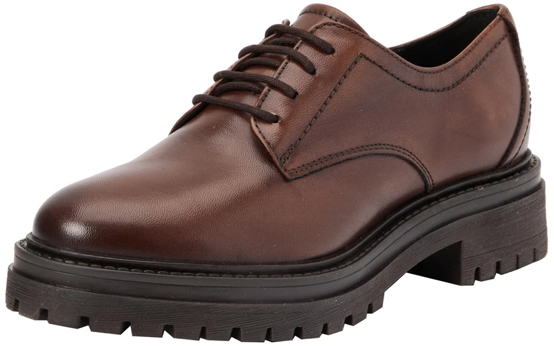 Geox Women's D Iridea M Oxford, Dk Brown, 4 UK