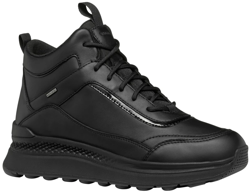 Geox Women's D Spherica Actif X2 Trainers, Black, 7.5 UK