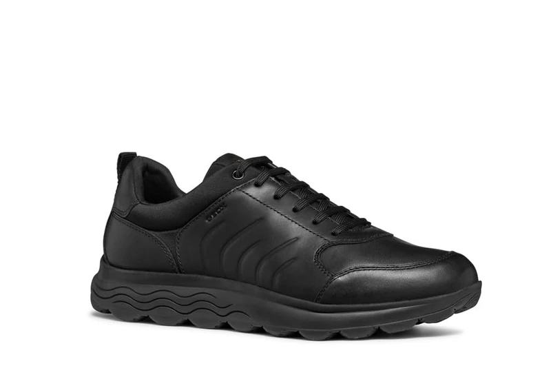 Geox Men's U Spherica Trainers, Black, 8 UK