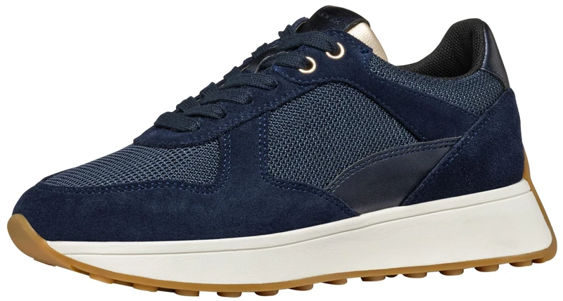 Geox Women's D Amabel B Trainers, Dk Jeans Navy, 3 UK