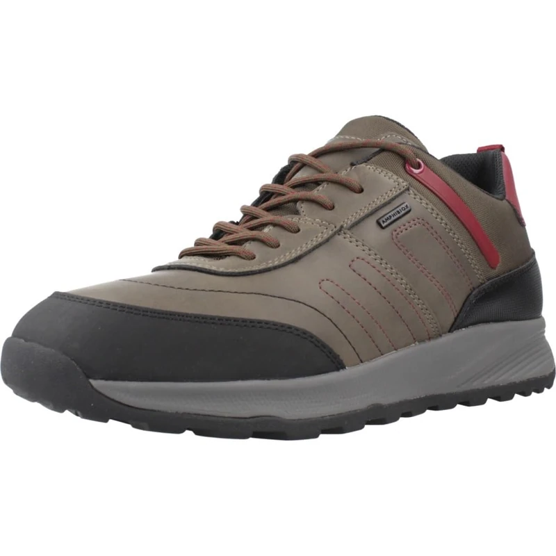 Geox Men's U Terrestre B WPF ASneakers, Military Dk Red, 7 UK