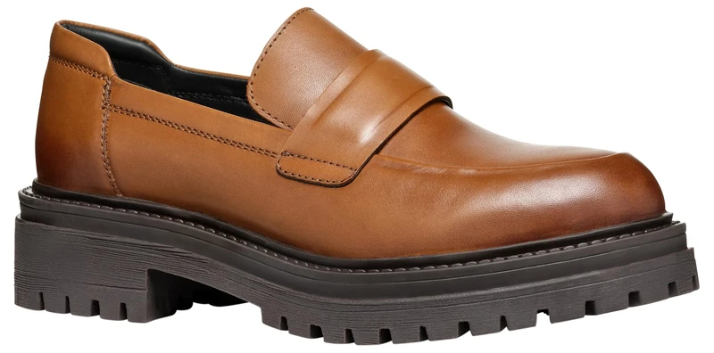 Geox Women's D Iridea A Moccasin, Cognac, 3 UK