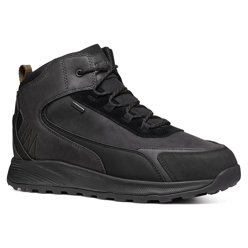 Geox Men's U Terrestre B ABX B Sneaker, Black, 10 UK