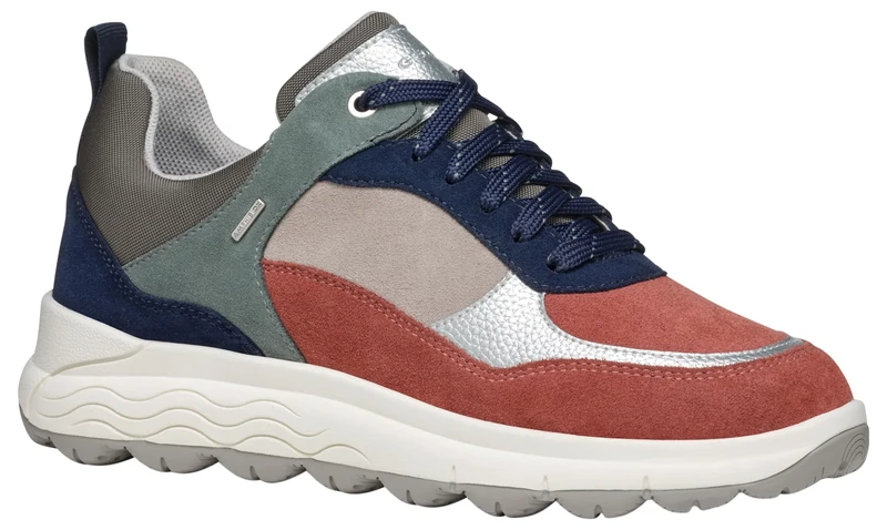 Geox Women's D Spherica 4x4 B ABX Sneaker, Old Rose Navy, 7 UK