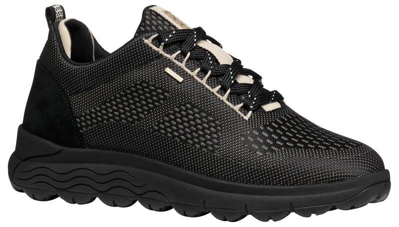 Geox Women's D Spherica 4x4 B ABX Trainers, Black, 4 UK