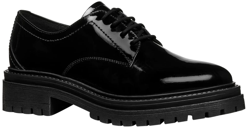 Geox Women's D Iridea MOxford, Black, 7 UK