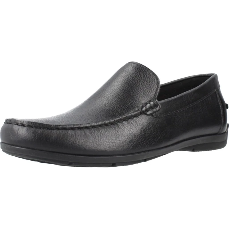 Geox Men's U Siron A Moccasin, Black, 6.5 UK