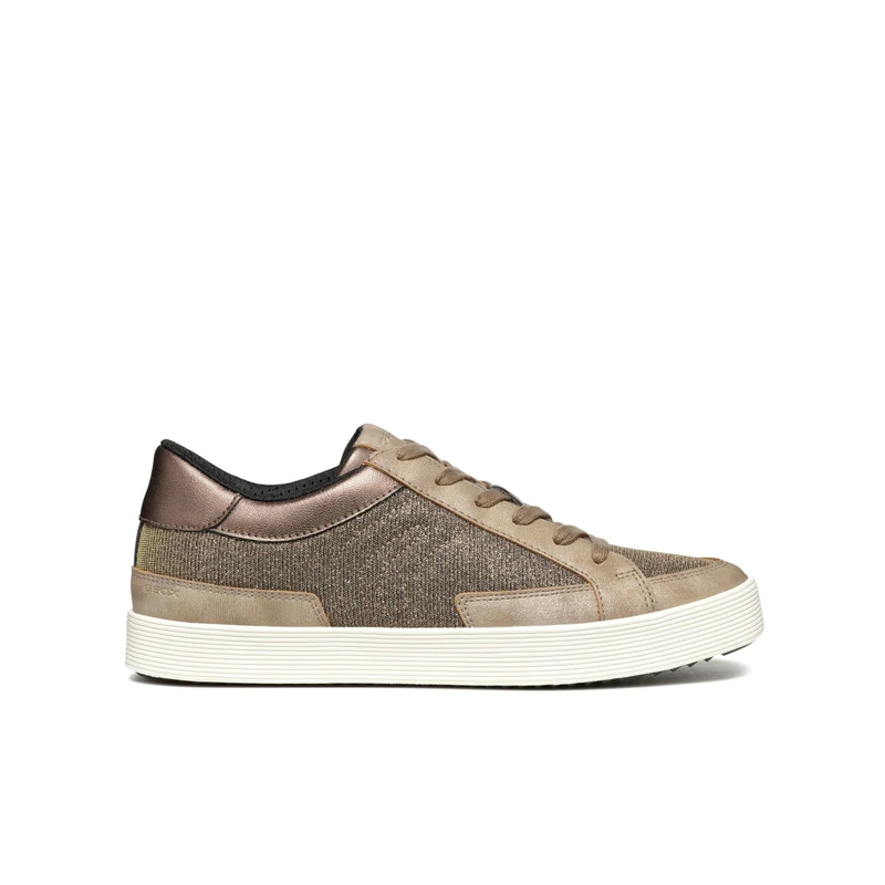 Geox Women's D Blomiee BSneakers, Taupe, 4 UK
