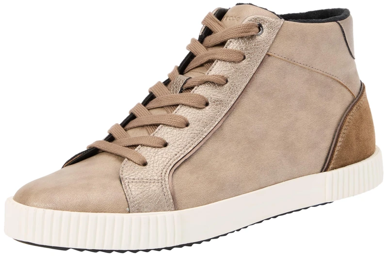 Geox BLOMIEE Women's Warm Lining in Brown Smooth Leather, Dk Taupe, 7.5 UK - Image 1