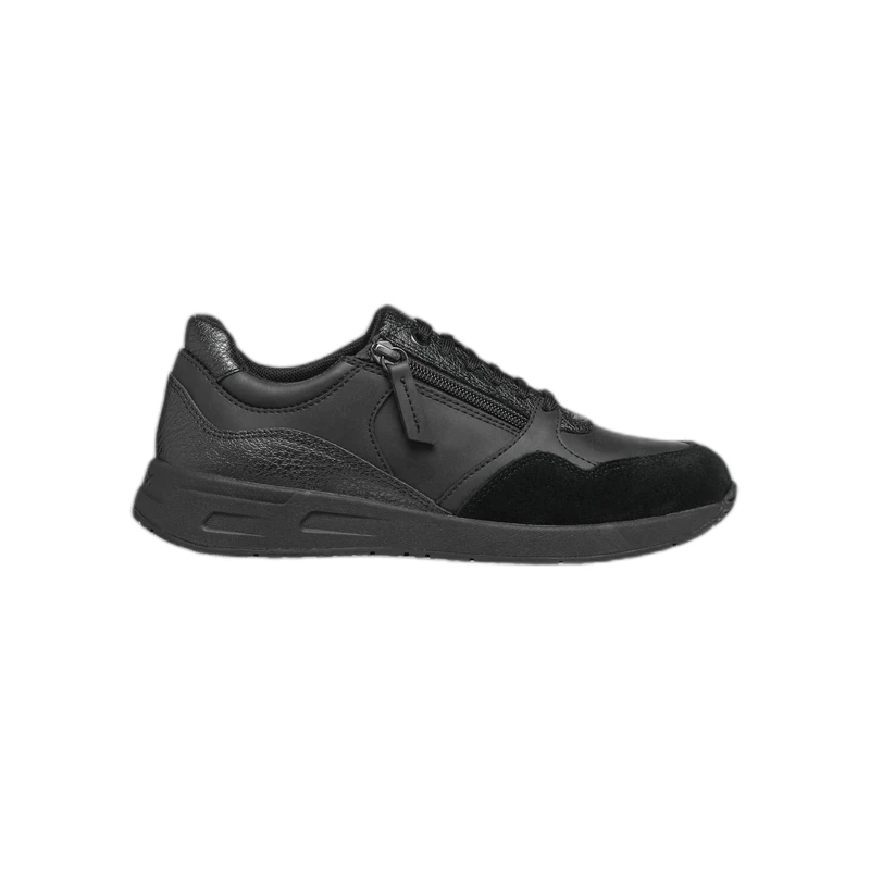 Geox Women's D Bulmya Trainers, Black, 7.5 UK