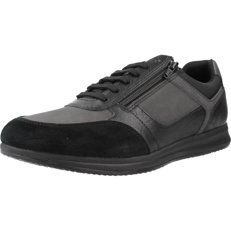 Geox Men's U Avery A Sneaker, Black, 7 UK