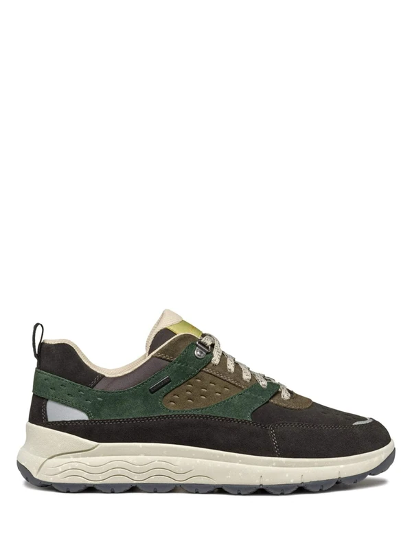 Geox Men's U Spherica 4x4 B ABX Trainers, Dk Coffee Dk Green, 8 UK