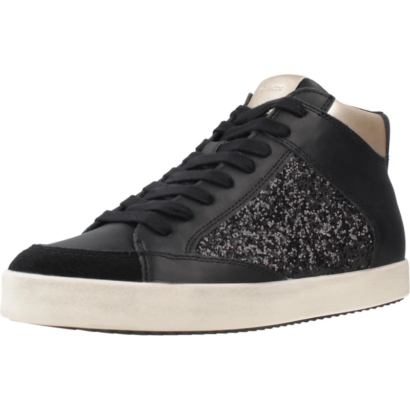 Geox Women's D Blomiee H Sneaker, Black, 2 UK - Image 1