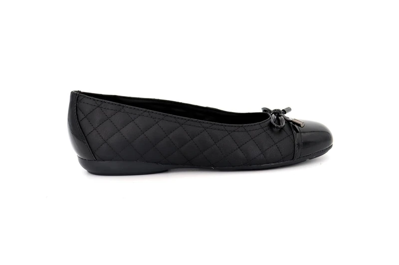 Geox Women's D Annytah B Ballet Flat, Black, 8 UK