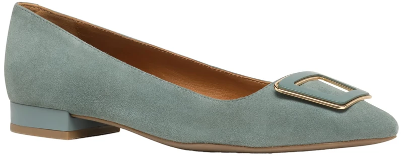Geox Women's D Charyssa C Ballet Flat, Sage, 7.5 UK