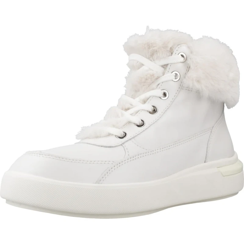 Geox Women's D Dalyla A Sneaker, White, 5 UK