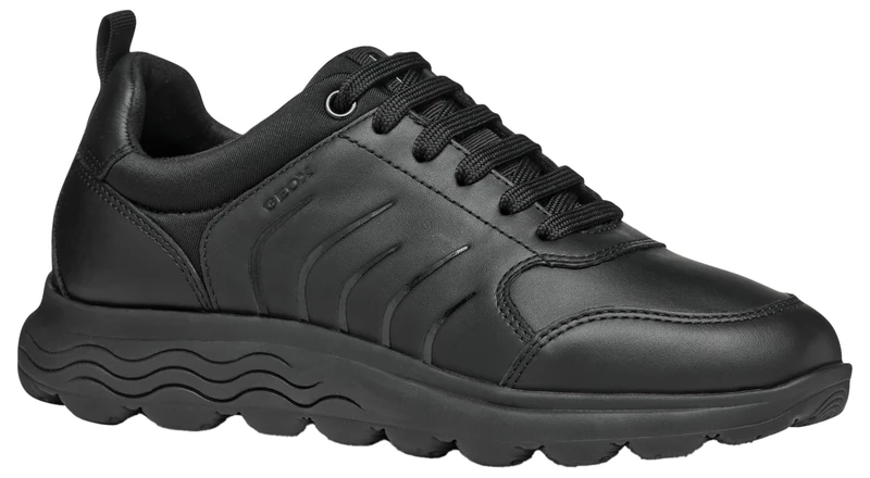 Geox Women's D Spherica B Trainers, Black, 2.5 UK